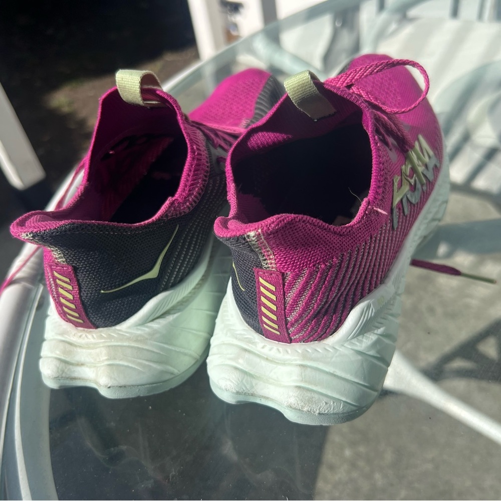 Hoka Women’s Carbon x  Shoes - Magenta and Teal - Two pairs - Picture 7 of 15